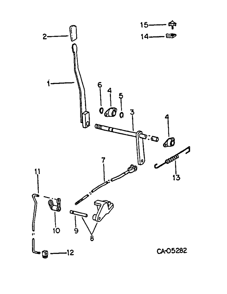 Схема запчастей Case IH HYDRO 186 - (07-44) - DRIVE TRAIN, INDEPENDENT PTO CONTROLS, HYDRO 186 WITH SERIAL NO. 12000 AND ABOVE (04) - Drive Train