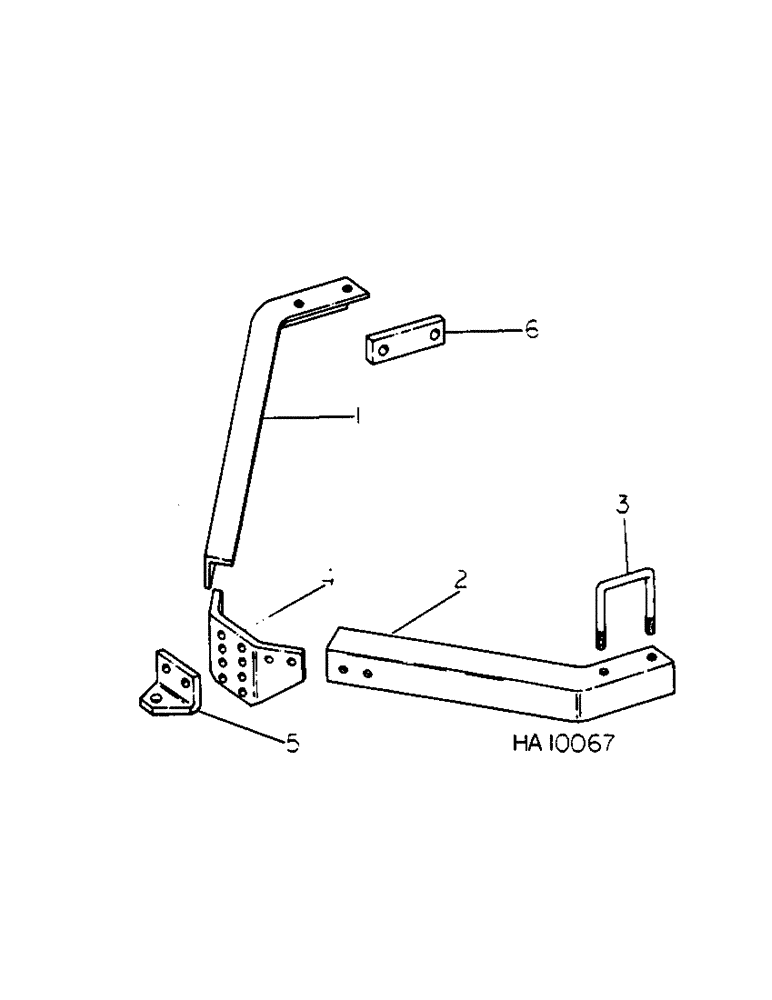 Схема запчастей Case IH 55 - (J-07[A]) - TRAILING HITCH 
