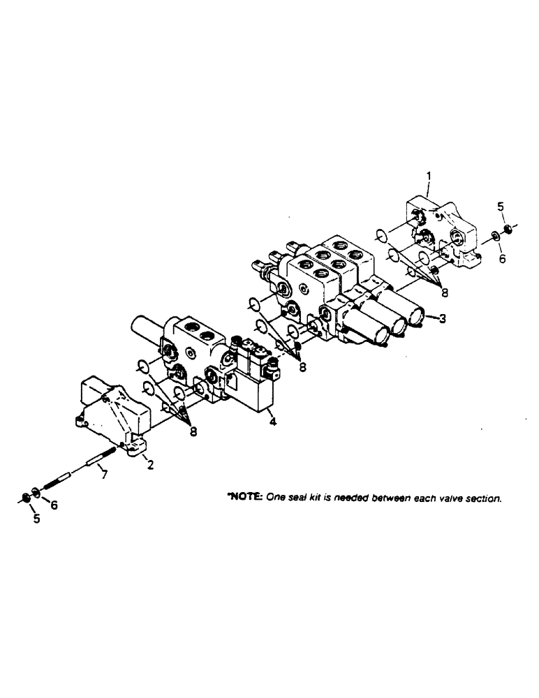 Схема запчастей Case IH 9170 - (08-19) - CONTROL VALVE ASSEMBLY (07) - HYDRAULICS