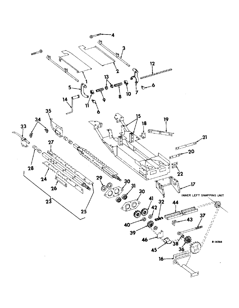 Схема запчастей Case IH 430N - (D-10) - STALK ROLL FRAME, ROLLS AND DRIVE (58) - ATTACHMENTS/HEADERS