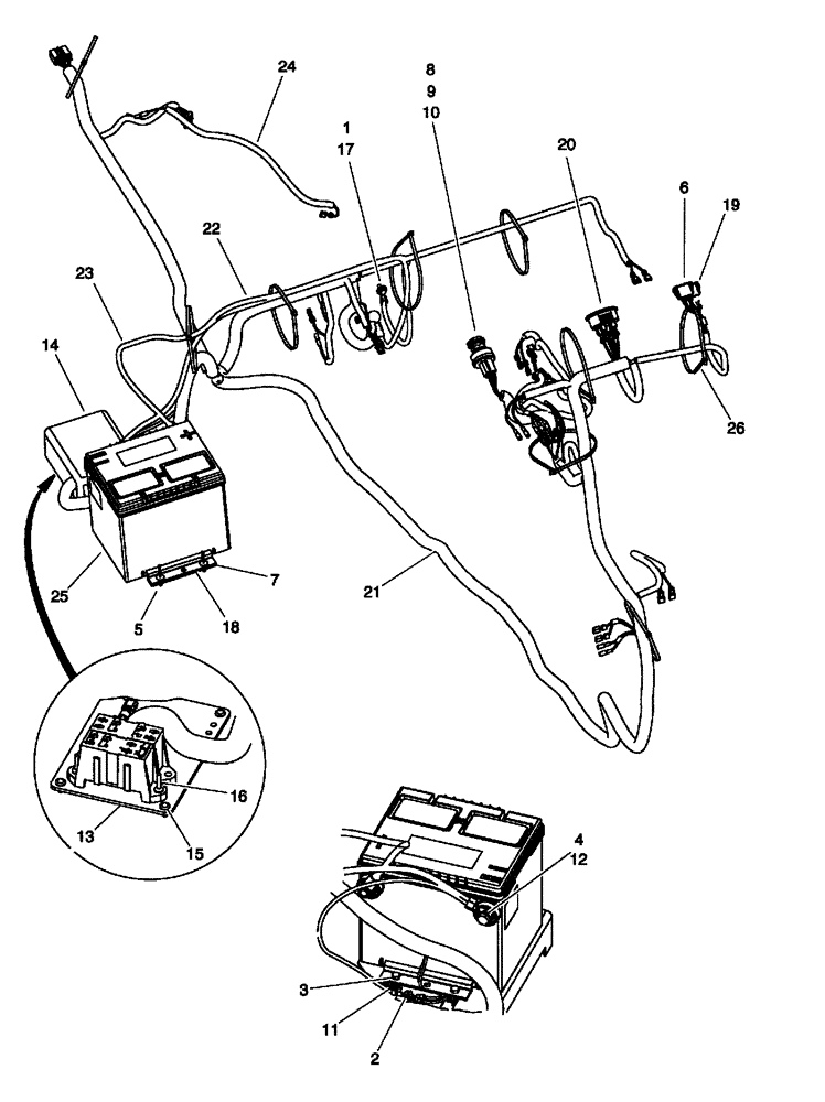 Схема запчастей Case IH SCOUT - (55.100.02) - ELECTRICAL COMPONENTS (55) - ELECTRICAL SYSTEMS