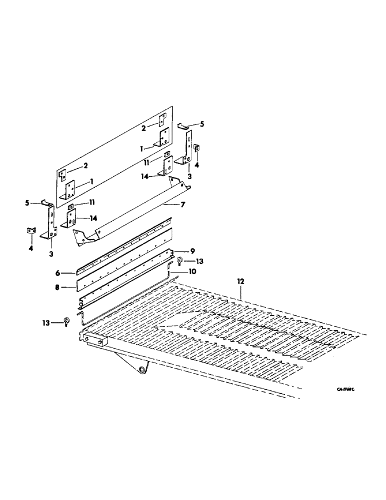 Схема запчастей Case IH 715 - (23-04) - GRAIN PAN, SHOE AND SHOE SIEVE, CONCAVE SEAL AND GRAIN PAN RELATED PARTS Grain Pan, Shoe & Shoe Sieve