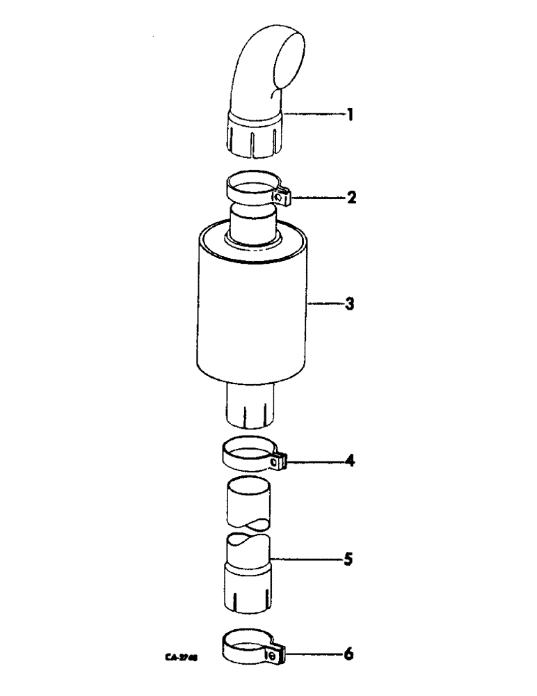 Схема запчастей Case IH 915 - (E-13) - FUEL SYSTEM, SPARK ARRESTER (02) - FUEL SYSTEM