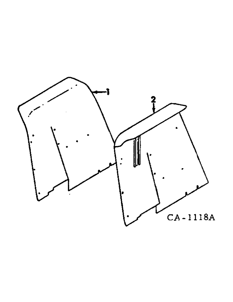 Схема запчастей Case IH 574 - (13-06) - SUPERSTRUCTURE, REAR FENDERS (05) - SUPERSTRUCTURE