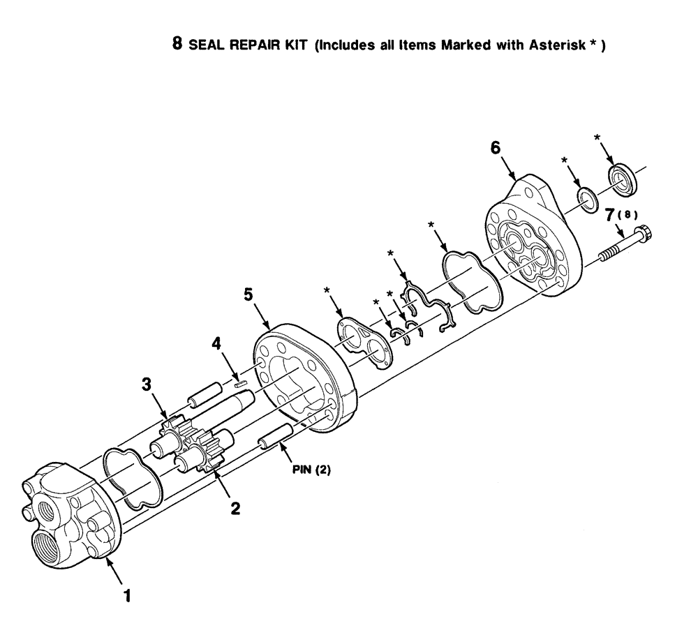 Схема запчастей Case IH 8880 - (8-22) - HYDRAULIC PUMP ASSEMBLY (CLUTCH DRIVE) (35) - HYDRAULIC SYSTEMS