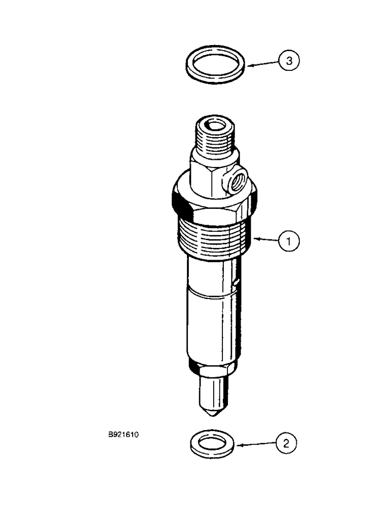 Схема запчастей Case IH 1800 - (3-08) - FUEL INJECTION NOZZLE, 6TA-590 ENGINE (02) - FUEL SYSTEM