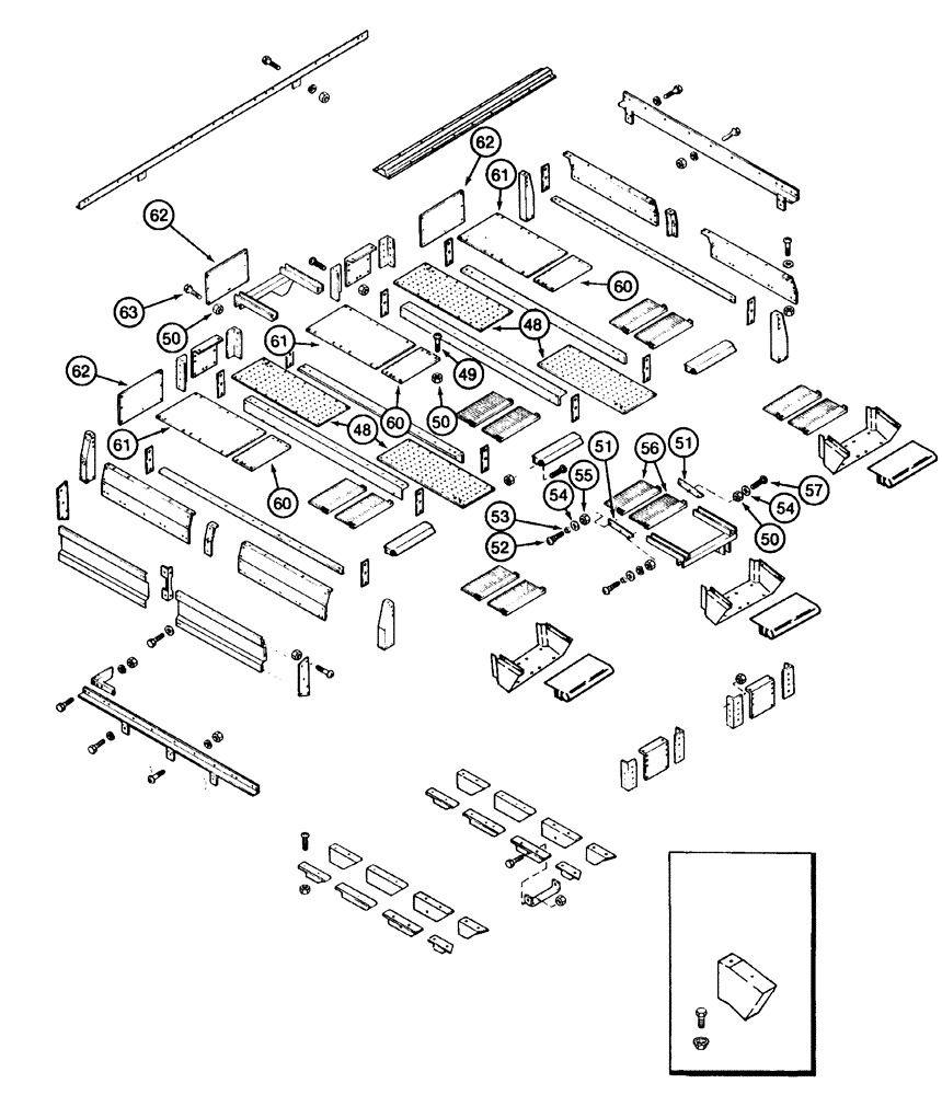 Схема запчастей Case IH 2155 - (9D-08) - BASKET TOP (16) - BASKET