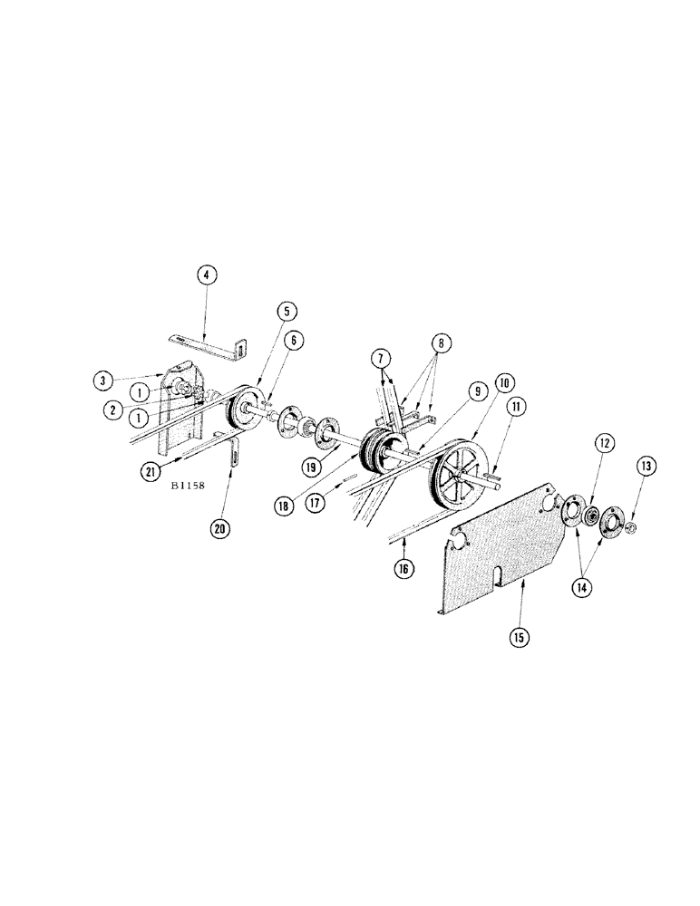 Схема запчастей Case IH 840 - (22) - REVERSE DRIVE 