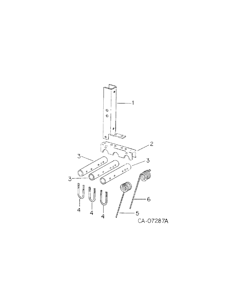 Схема запчастей Case IH 800 - (08-21[1]) - GROUND TOOLS, TINE TOOTH ATTACHMENT ONE PER ROW UNITS A THRU AB (09) - CHASSIS/ATTACHMENTS