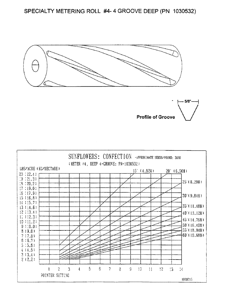 Схема запчастей Case IH 2400 - (D29) - SPECIALTY METERING ROLL #4-4 GROOVE DEEP, PN 1030532 
