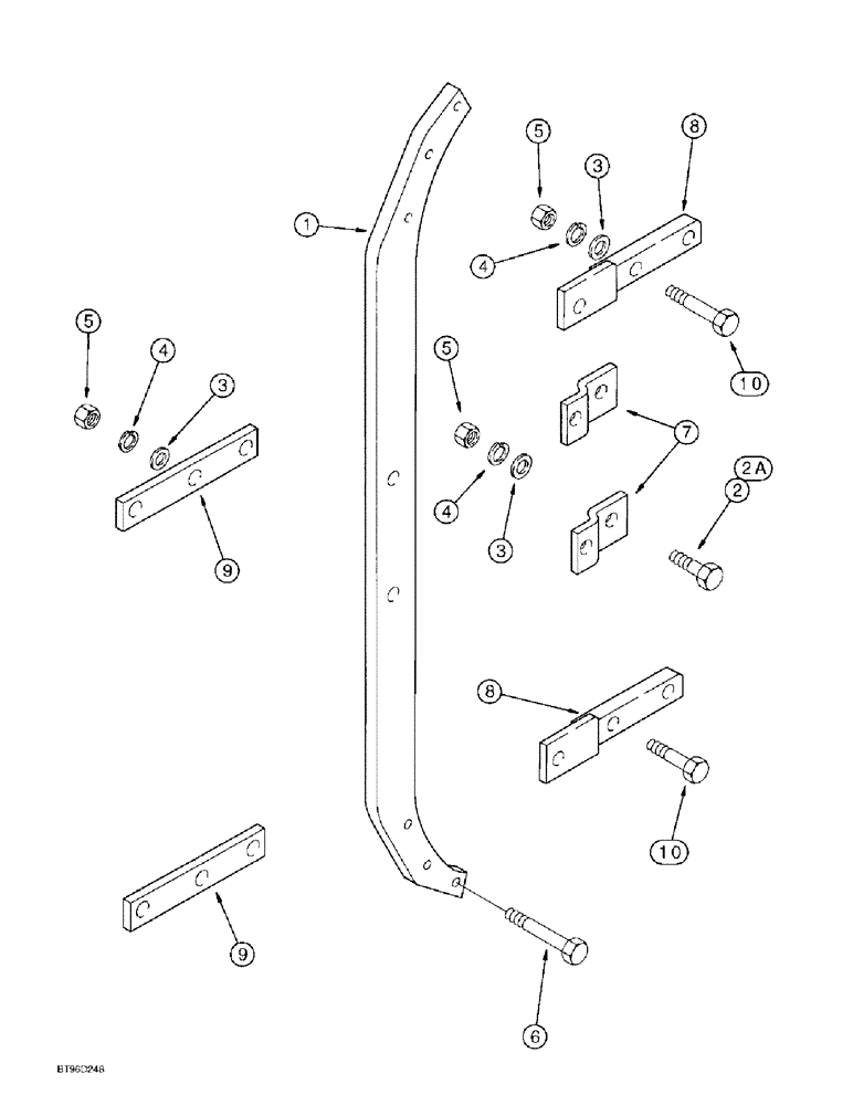 Схема запчастей Case IH 145 - (09-04) - RIGID BEAM (09) - CHASSIS/ATTACHMENTS