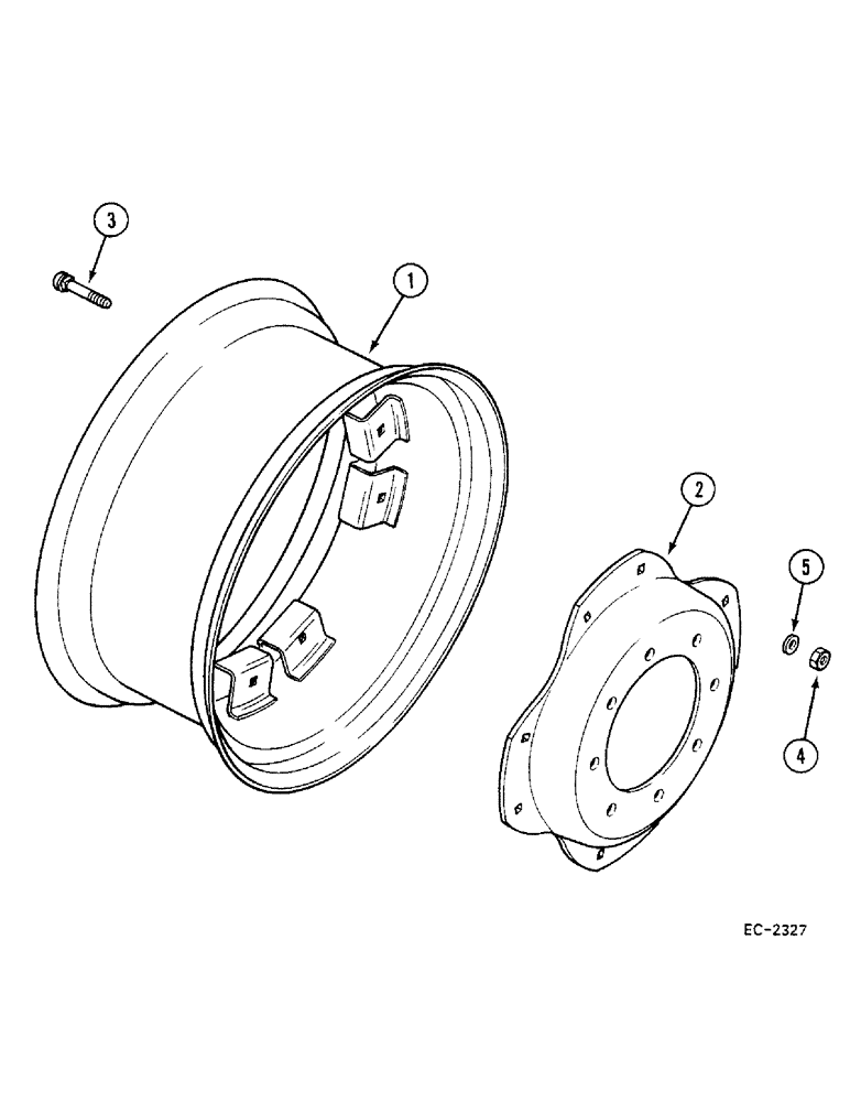 Схема запчастей Case IH 685 - (5-302) - FRONT WHEELS - 4 WHEEL DRIVE TRACTOR (05) - STEERING