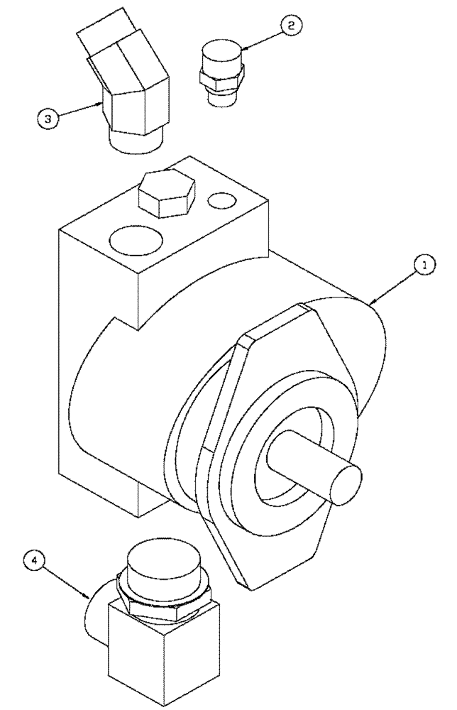 Схема запчастей Case IH 4375 - (06-004) - HYDRAULIC PUMP GROUP (07) - HYDRAULICS