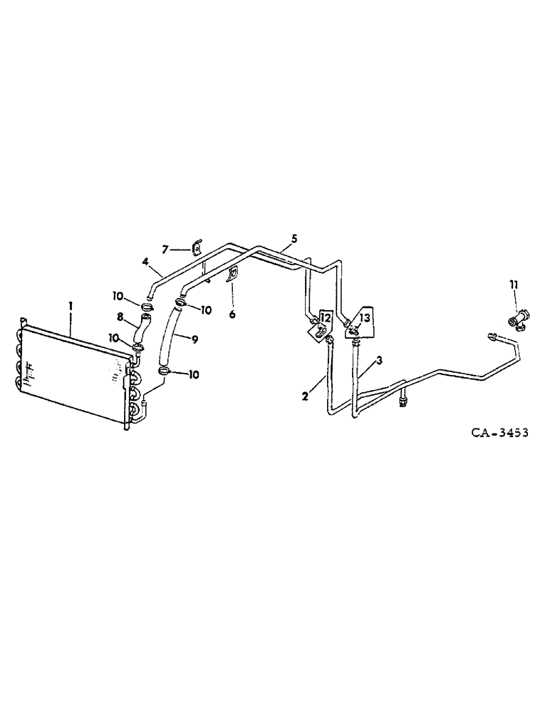 Схема запчастей Case IH 674 - (06-01) - COOLING, OIL COOLER Cooling