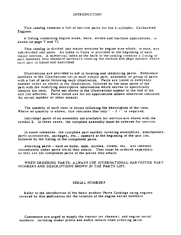 Схема запчастей Case IH C-263 - (3) - INTRODUCTION 