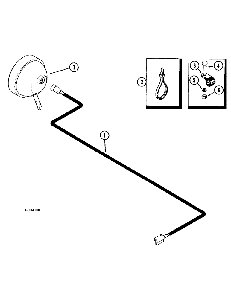 Схема запчастей Case IH 1670 - (4-26) - UNLOADER LAMP HARNESS (06) - ELECTRICAL