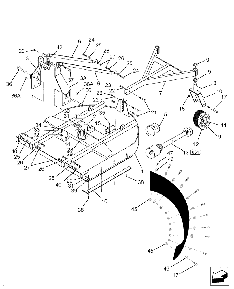 Схема запчастей Case IH 717721426 - (002) - MAIN ASSEMBLY 