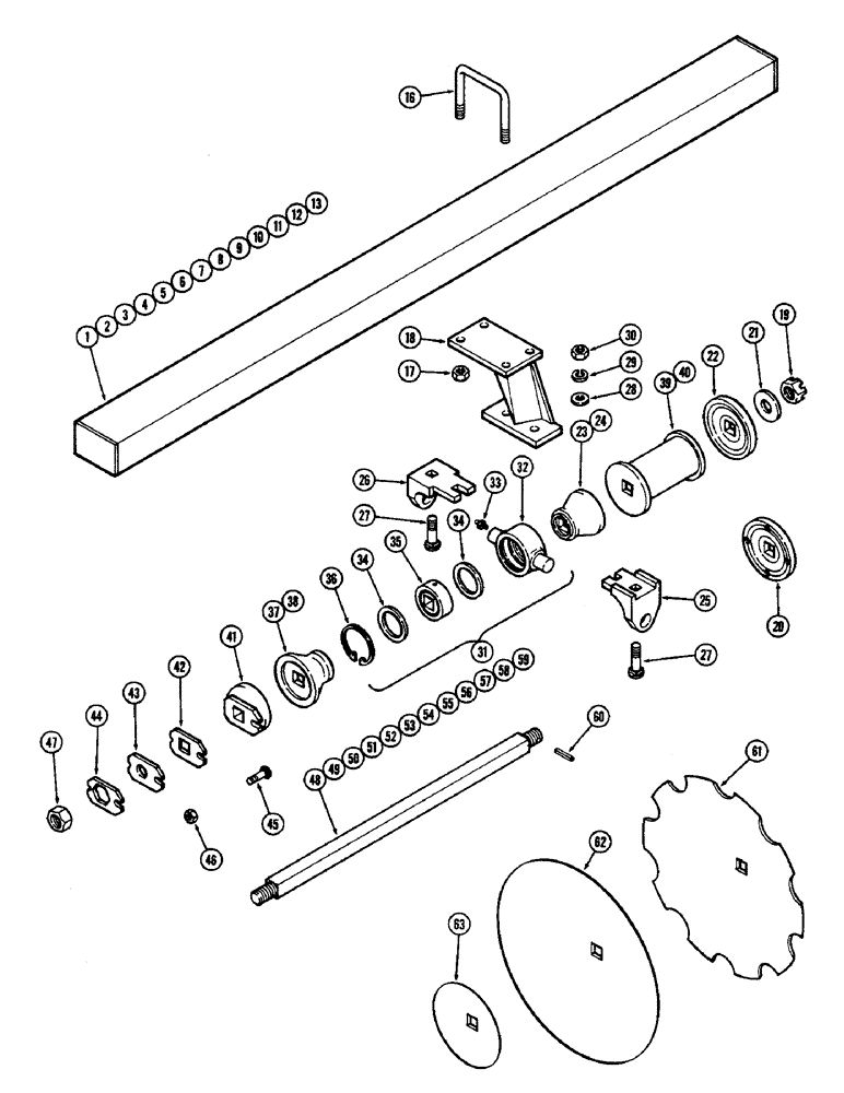 Схема запчастей Case IH G-SERIES - (32) - GANGS, G119, 9 INCH (228.6 MM) FRONT AND 10-1/2 INCH (266.7 MM) REAR SPACING 