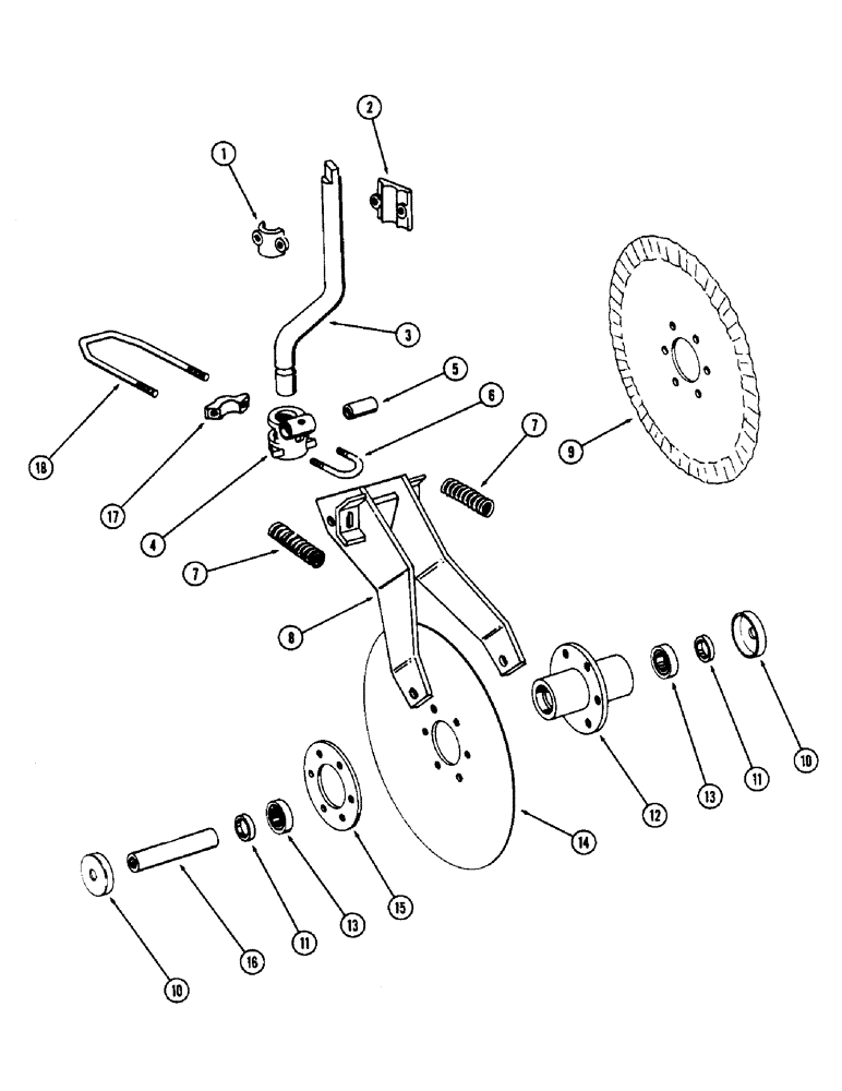 Схема запчастей Case IH JTA-SERIES - (47C) - CUSHION COULTER, ANTI-FRICTION BEARING 