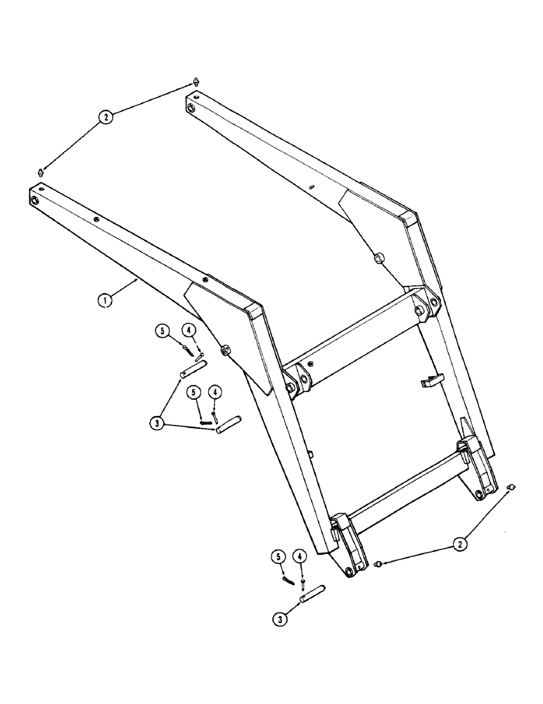 Схема запчастей Case IH 90 - (02) - MAIN FRAME (82) - FRONT LOADER & BUCKET
