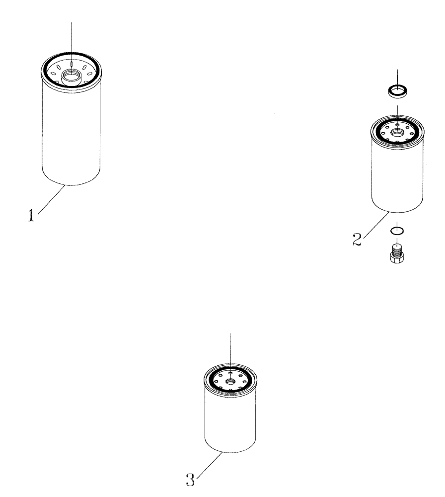 Схема запчастей Case IH 7700 - (C01[03]) - FILTERS {125} Engine & Engine Attachments