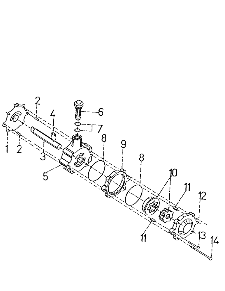 Схема запчастей Case IH 7000 - (B03-06) - HYDRAULICS, CHARGE PUMP, EATON Hydraulic Components & Circuits