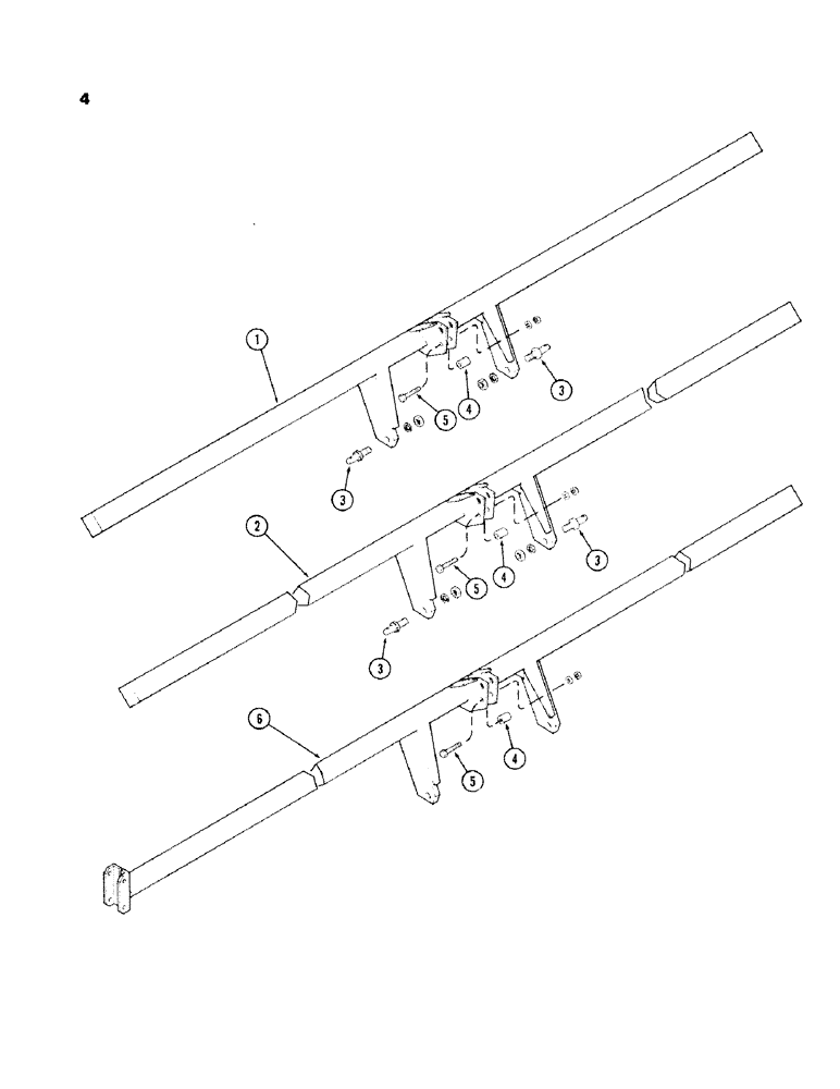 Схема запчастей Case IH 100-SERIES - (04) - TOOLBARS, PRIOR TO SN1605900 