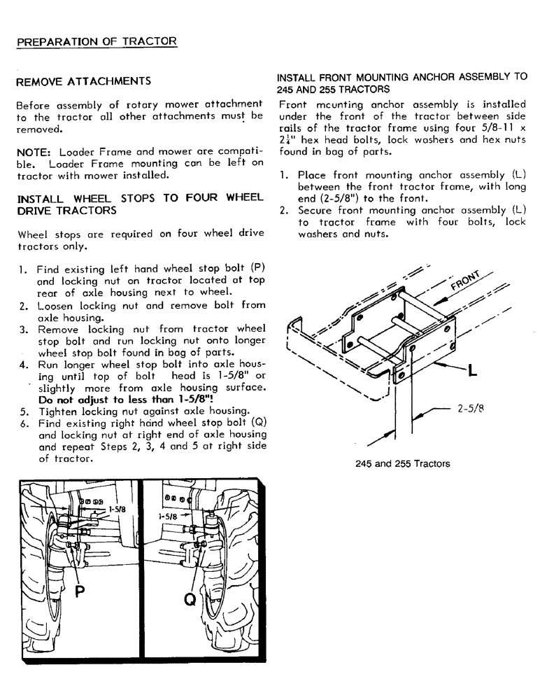 Схема запчастей Case IH 72MS - (12) - PREPARATION OF TRACTOR 