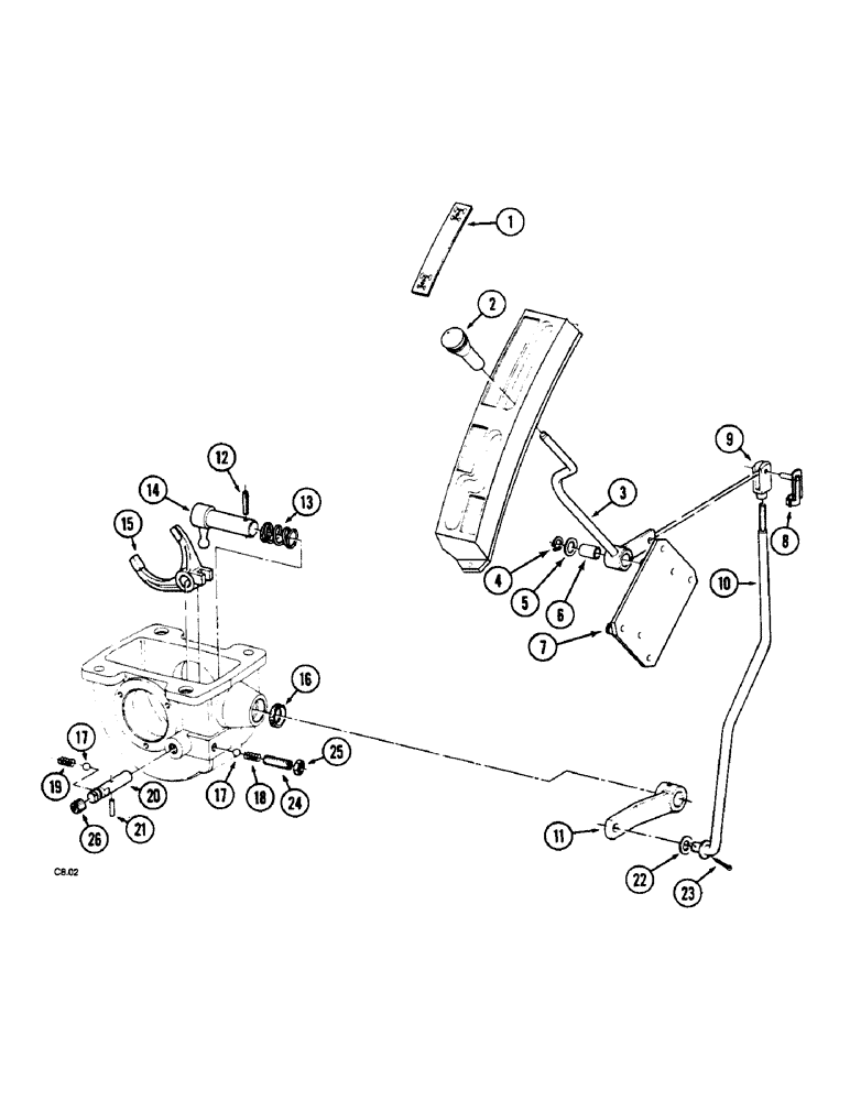 Схема запчастей Case IH 2140 - (6-096) - CONTROLS - MFD (06) - POWER TRAIN