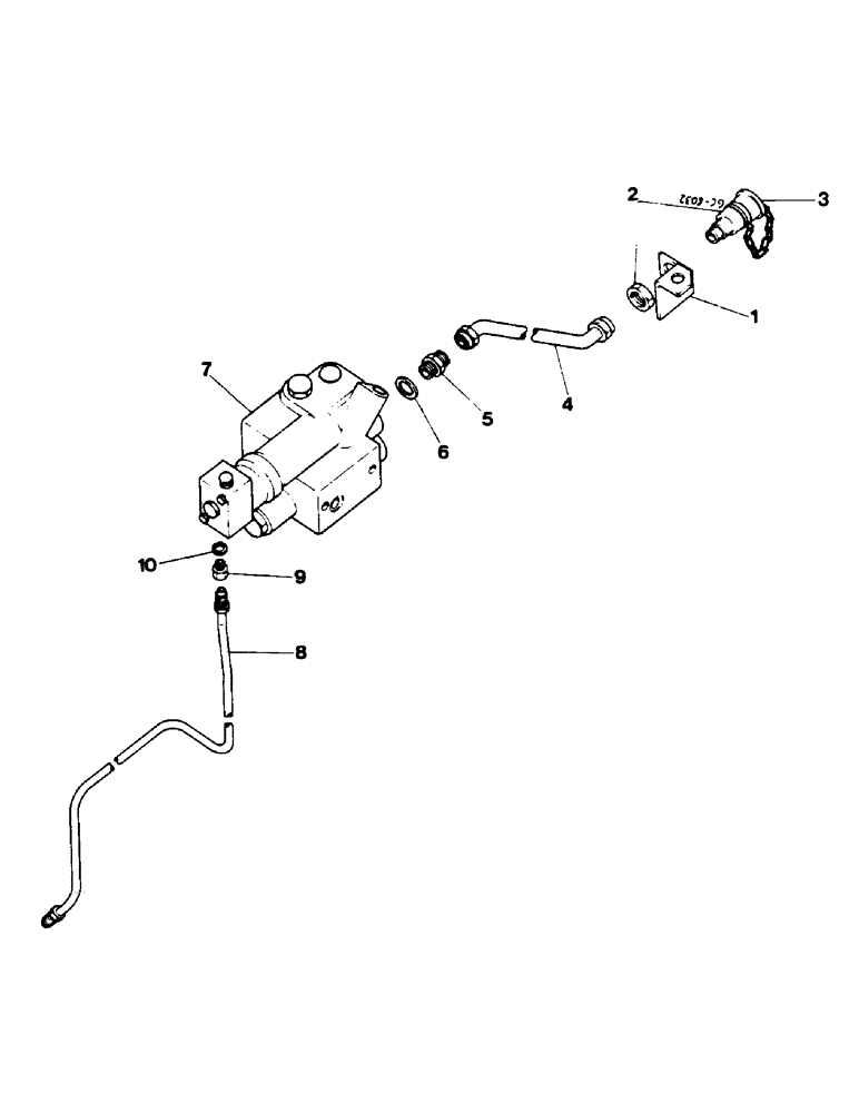 Схема запчастей Case IH 844 - (2I12) - HYDRAULIC TRAILER BRAKE 744/844/844S (07) - HYDRAULICS
