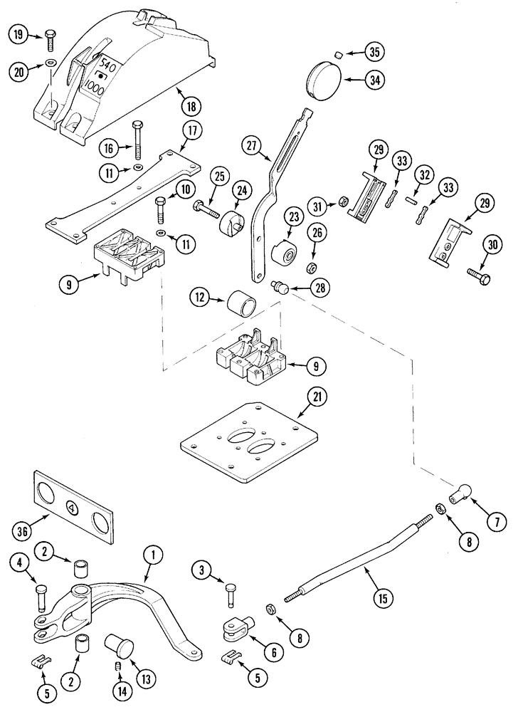 Схема запчастей Case IH 5230 - (8-040) - HYDRAULICS, CONTROLS FOR 4TH REMOTE VALVE (08) - HYDRAULICS