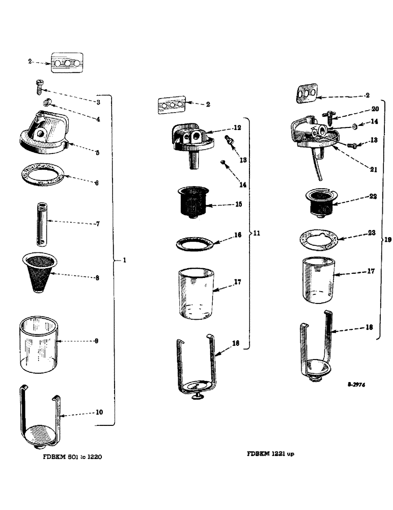 Схема запчастей Case IH FARMALL MDV - (080) - DIESEL ENGINE, WATER TRAP (01) - ENGINE