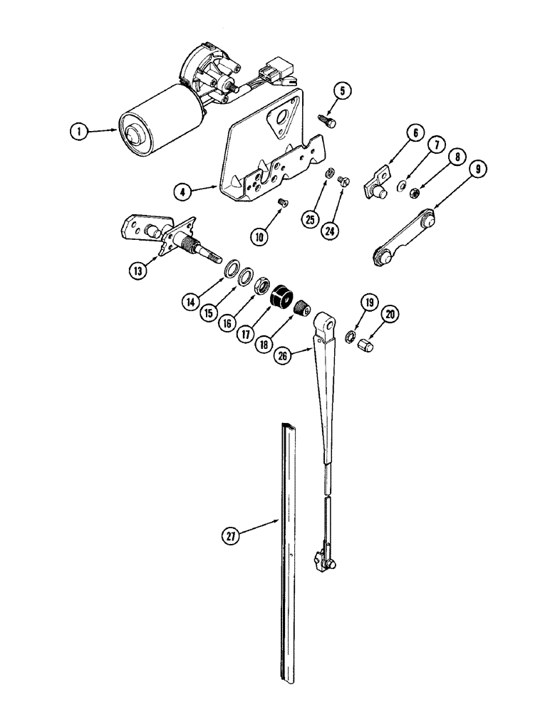 Схема запчастей Case IH 1896 - (9-450) - CAB, WINDSHIELD WIPER (09) - CHASSIS/ATTACHMENTS
