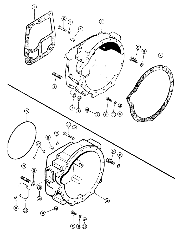 Схема запчастей Case IH 930-SERIES - (098) - CLUTCH HOUSING, FIRST USED TRACTOR SERIAL NUMBER 8354201 (06) - POWER TRAIN