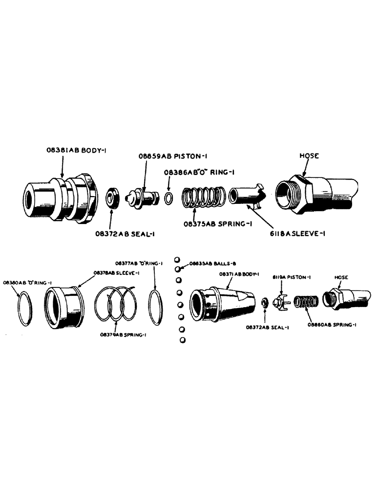 Схема запчастей Case IH 100 - (12) - 4025AA BREAK-AWAY SELF SEALING COUPLING PLUG 