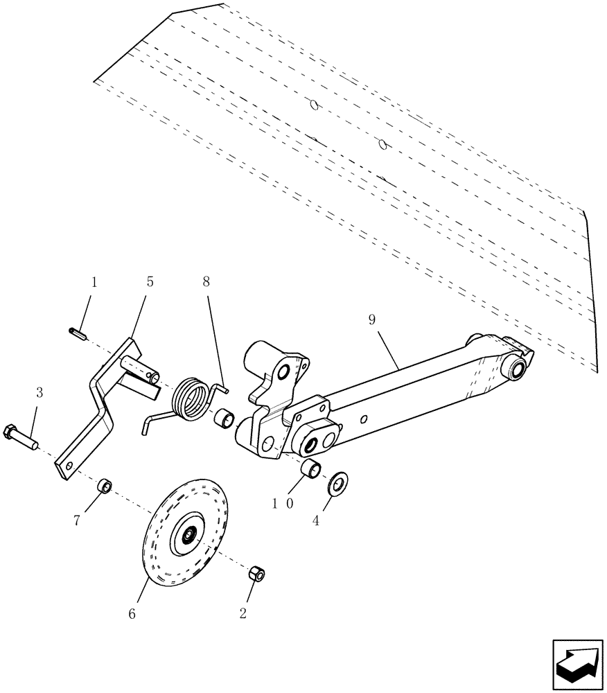 Схема запчастей Case IH 30 - (75.100.06) - SEED LOCK WHEEL ARM ASSEMBLY (75) - SOIL PREPARATION