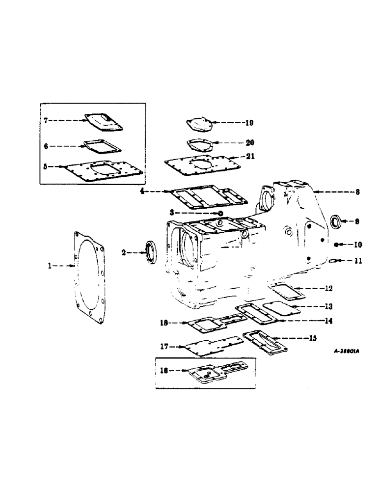 Схема запчастей Case IH 350 - (192) - CHASSIS, CLUTCH HOUSING AND COVERS (12) - CHASSIS