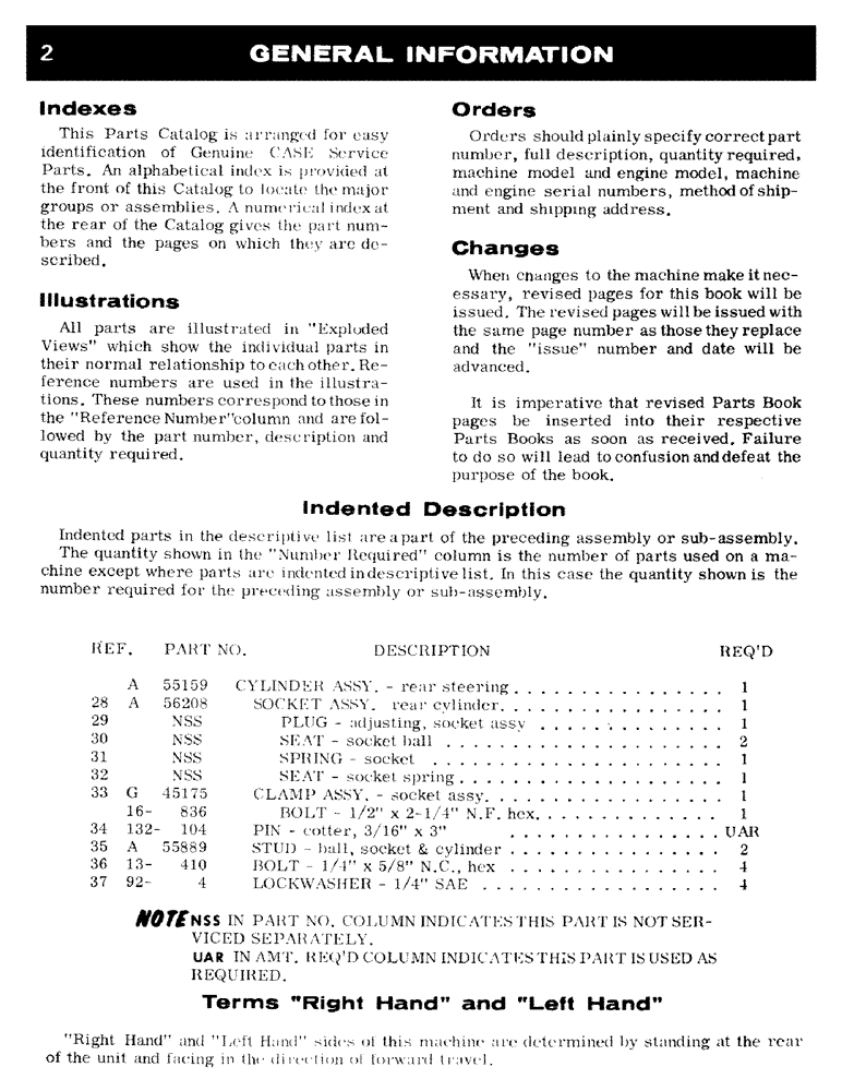 Схема запчастей Case IH 1470 - (002) - GENERAL INFORMATION (00) - PICTORIAL INDEX