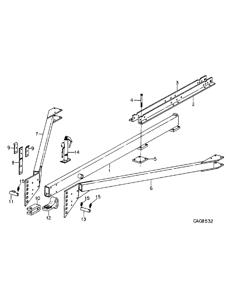 Схема запчастей Case IH 6500 - (B-04) - HITCH 