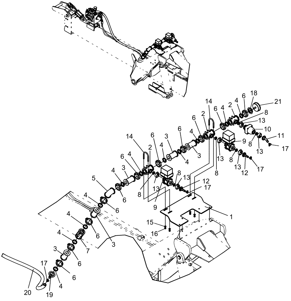Схема запчастей Case IH 1260 - (75.110.05) - LIQUID FERTILIZER - TWO SECTION CONTROL WITHOUT 600 GAL TANK (75) - SOIL PREPARATION