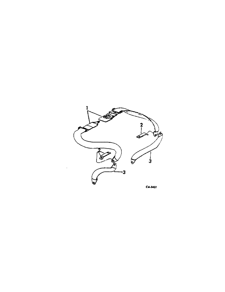 Схема запчастей Case IH 674 - (02-01) - MISCELLANEOUS, SEAT BELT Accessories & Attachments / Miscellaneous