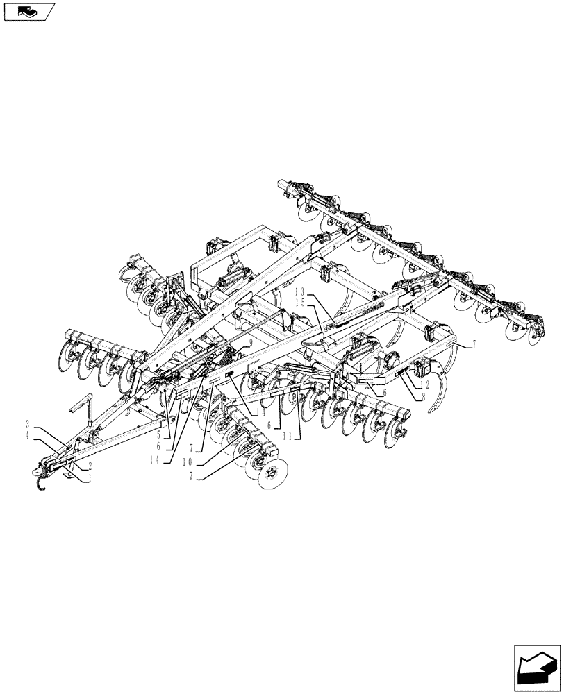 Схема запчастей Case IH 870 - (90.108.04[03]) - DECALS - 9 SHANK (90) - PLATFORM, CAB, BODYWORK AND DECALS