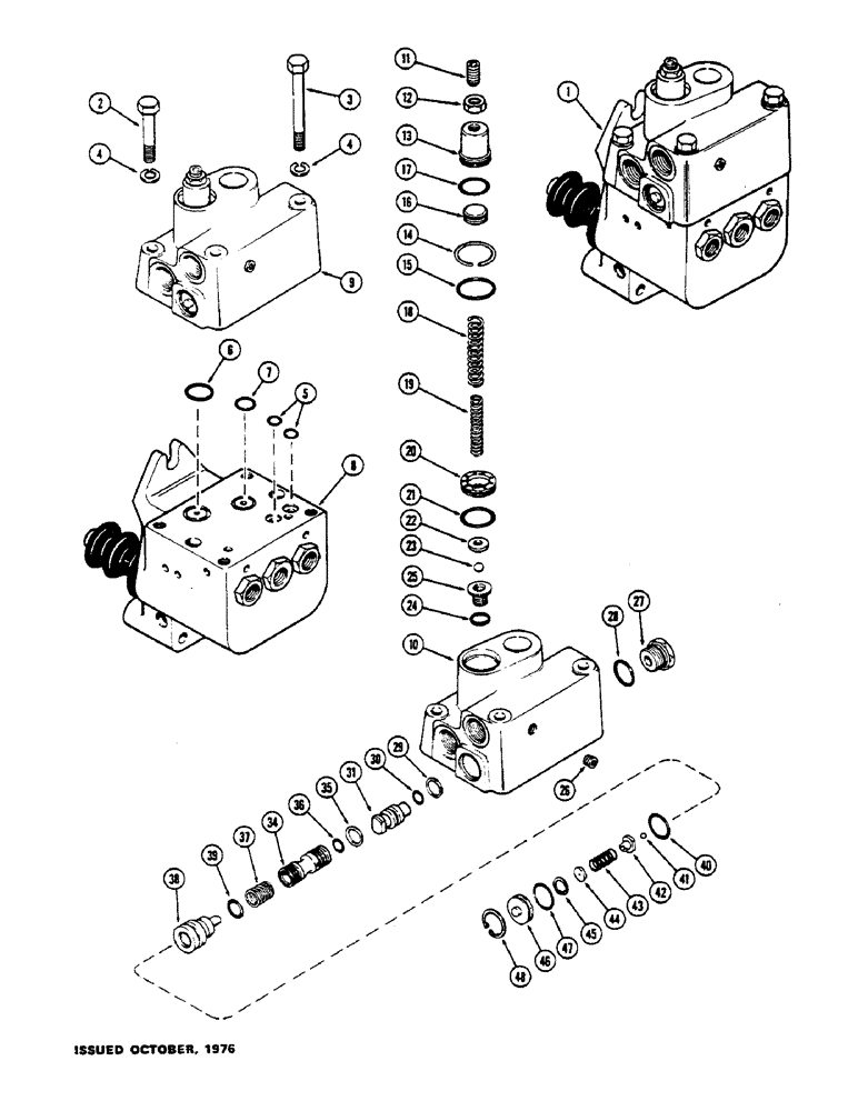 Схема запчастей Case IH 1175 - (131E) - G101001 POWER BRAKE VALVE, PART NUMBER STAMPED ON COVER, FIRST USED TRACTOR SERIAL NUMBER 8803648 (07) - BRAKES