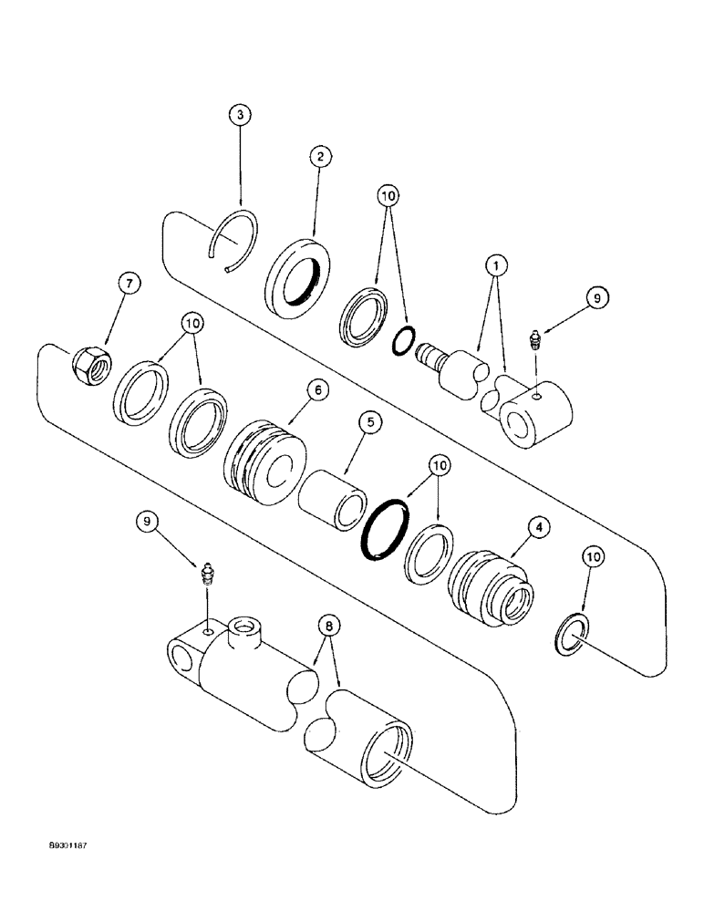 Схема запчастей Case IH 890 - (8-32) - LIFT CYLINDER (08) - HYDRAULICS