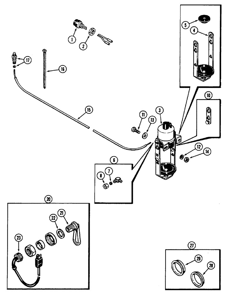 Схема запчастей Case IH 3294 - (2-014) - ETHER STARTING ATTACHMENT, 504BDT DIESEL ENGINE (02) - ENGINE