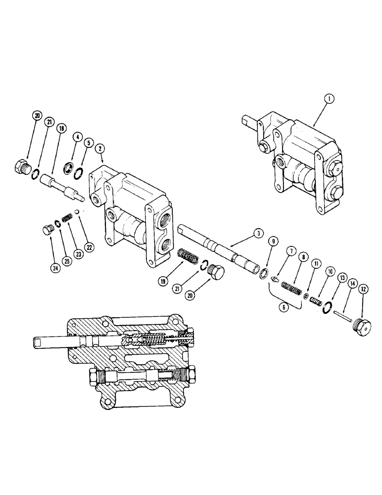 Схема запчастей Case IH 2870 - (250) - PTO CONTROL VALVE (06) - POWER TRAIN