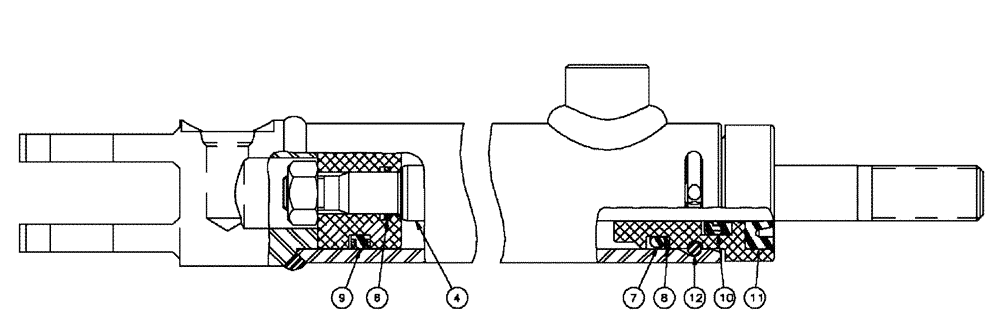 Схема запчастей Case IH 3150 - (07-014) - FRONT LADDER FOLD Cylinders