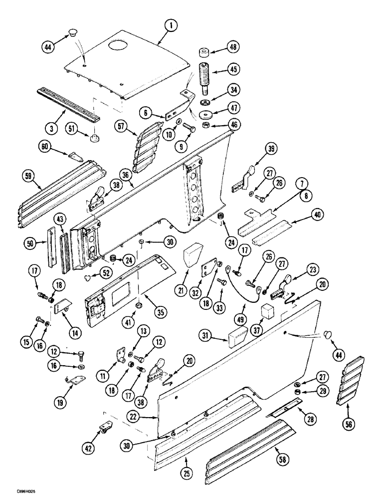 Схема запчастей Case IH 5150 - (9C-18) - SIDE PANELS, (5130/5140/5150) (09) - CHASSIS/ATTACHMENTS