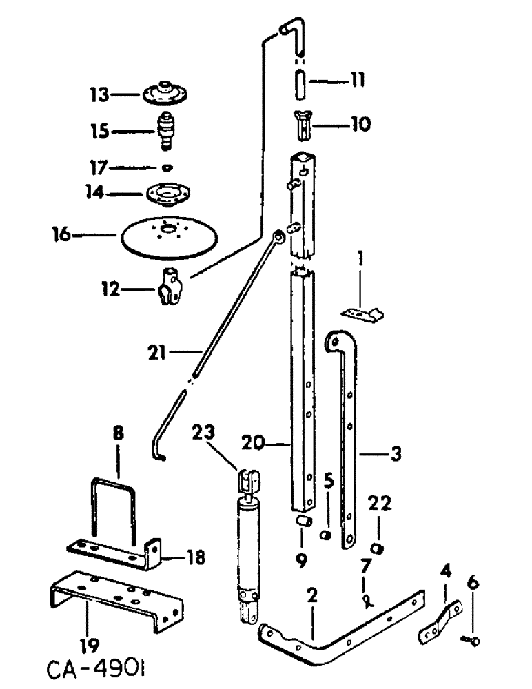 Схема запчастей Case IH 92 - (D-07) - HYDRAULIC MARKER, 4 AND 5 ROW 