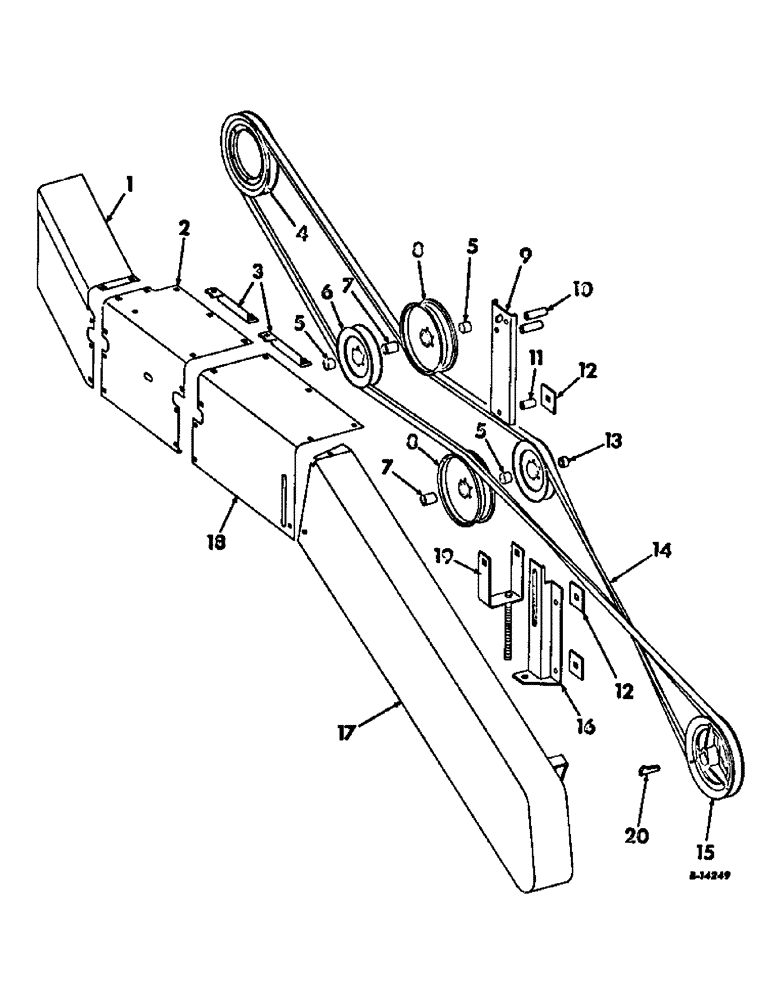 Схема запчастей Case IH 403 - (324) - STRAW CHOPPER, DRIVE, SERIAL NO. 7223 AND BELOW (73) - RESIDUE HANDLING